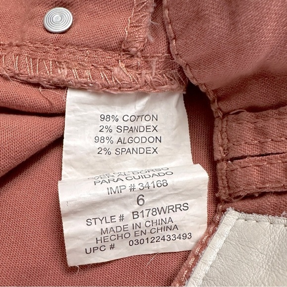 Democracy‎ Womens Peachy Orange Mid Rise Jegging Jeans Size 6 - Picture 7 of 7